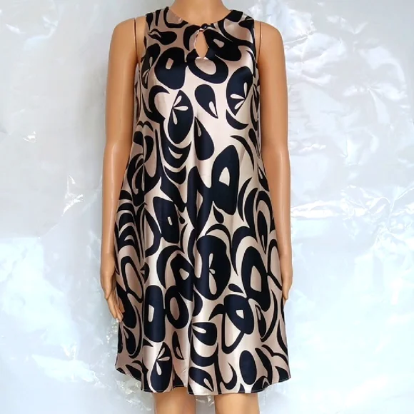Jessica Howard | Dresses | Jessica Howard Elegant Black And Cream  Sleeveless Dress Size8p | Poshmark